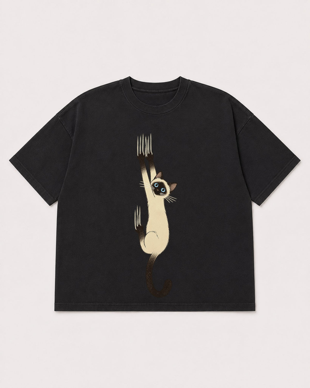 Mockup Boxy Heavyweight Tee Black product