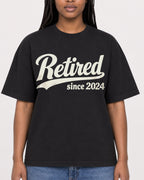 Mockup Boxy Heavyweight Tee Black female close-up 04