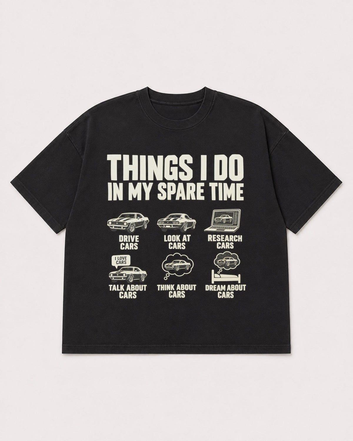 Mockup Boxy Heavyweight Tee Black product