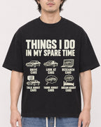 Mockup Boxy Heavyweight Tee Black male close-up 03