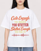 Mockup Boxy Heavyweight Tee White female close-up 01