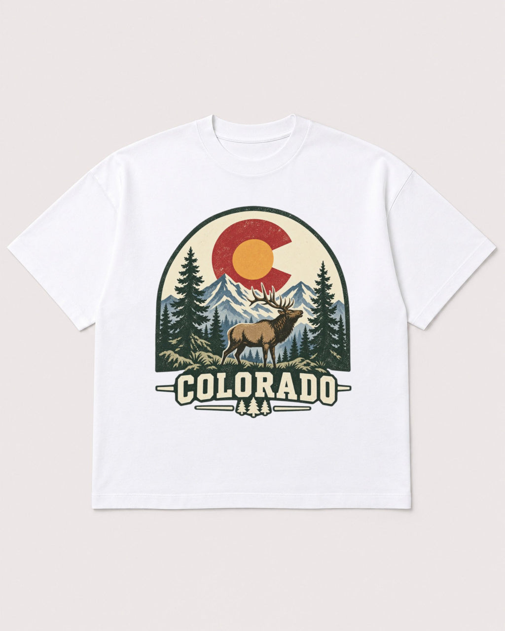 Mockup Boxy Heavyweight Tee White product