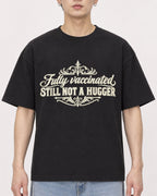 Mockup Boxy Heavyweight Tee Black male close-up 01