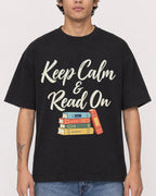 Mockup Boxy Heavyweight Tee Black male close-up 06