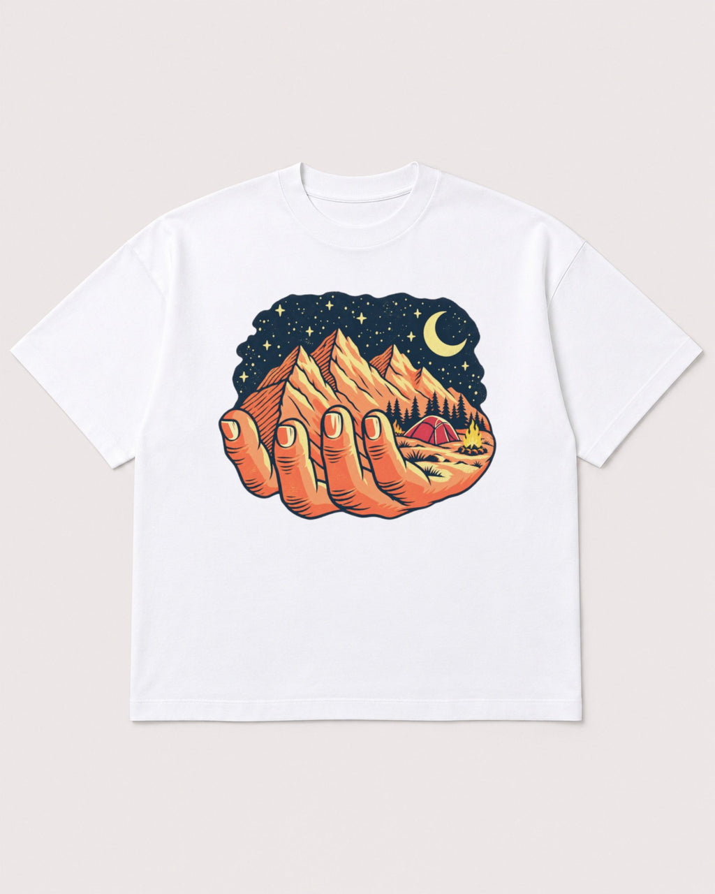 Mockup Boxy Heavyweight Tee White product