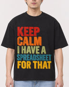 Mockup Boxy Heavyweight Tee Black male close-up 13