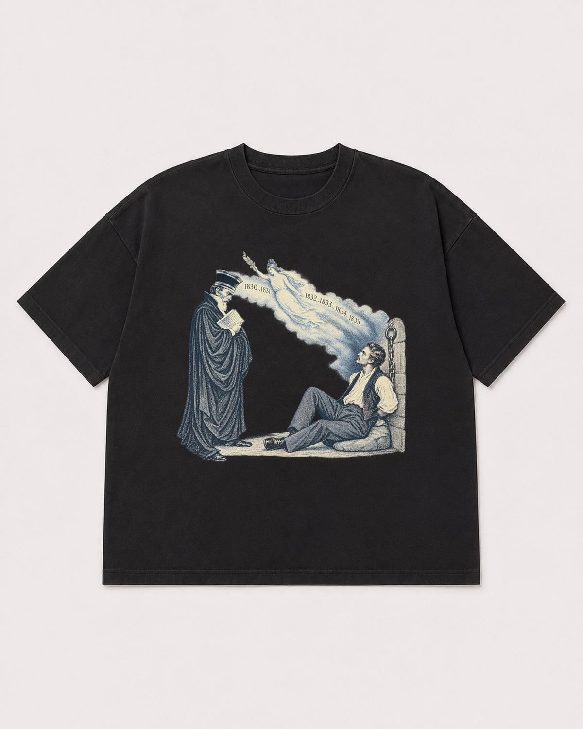 Mockup Boxy Heavyweight Tee Black product