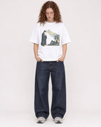 Mockup Boxy Heavyweight Tee White female full-body 09