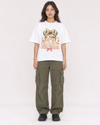 Mockup Boxy Heavyweight Tee White female full-body 02