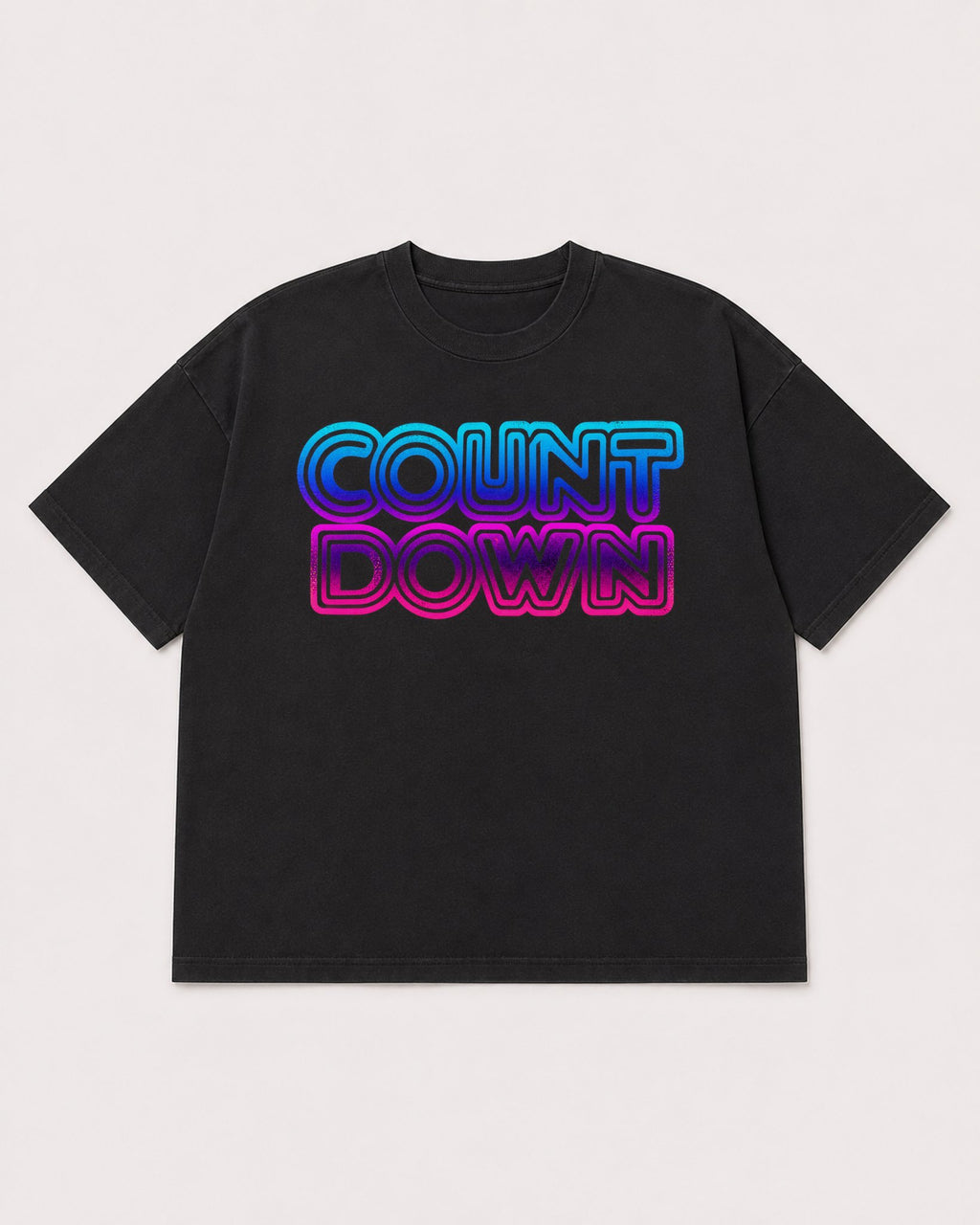 Mockup Boxy Heavyweight Tee Black product