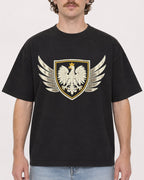 Mockup Boxy Heavyweight Tee Black male close-up 09