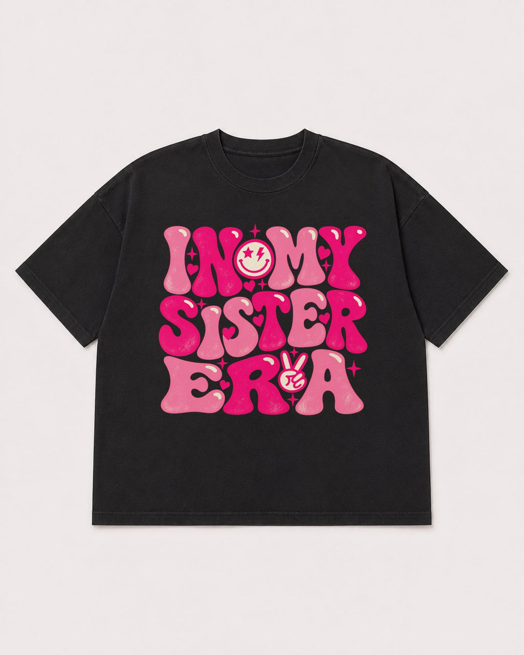 Mockup Boxy Heavyweight Tee Black product