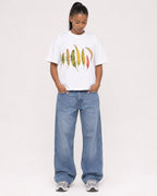 Mockup Boxy Heavyweight Tee White female full-body 25