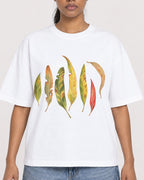 Mockup Boxy Heavyweight Tee White female close-up 25