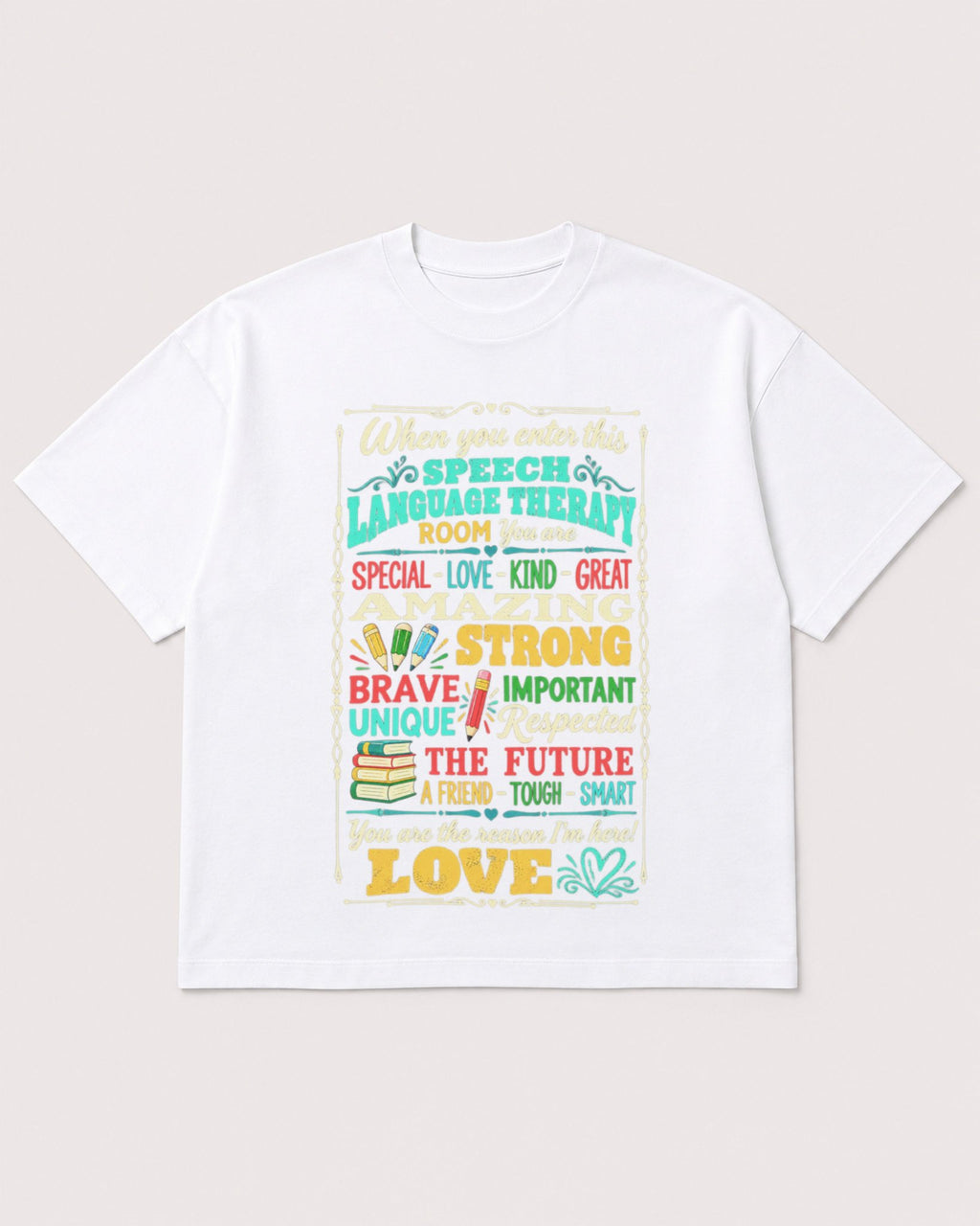 Mockup Boxy Heavyweight Tee White product