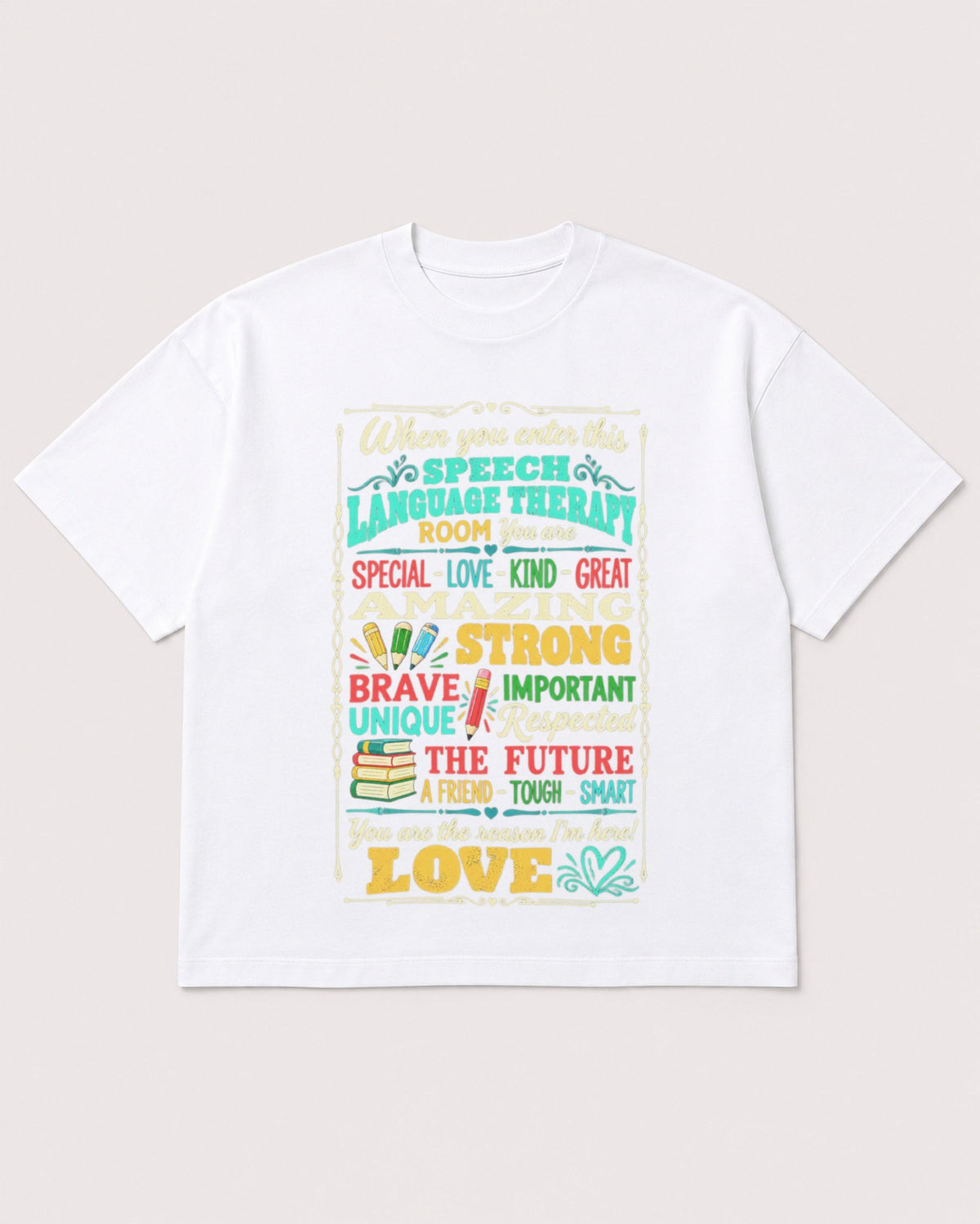 Mockup Boxy Heavyweight Tee White product