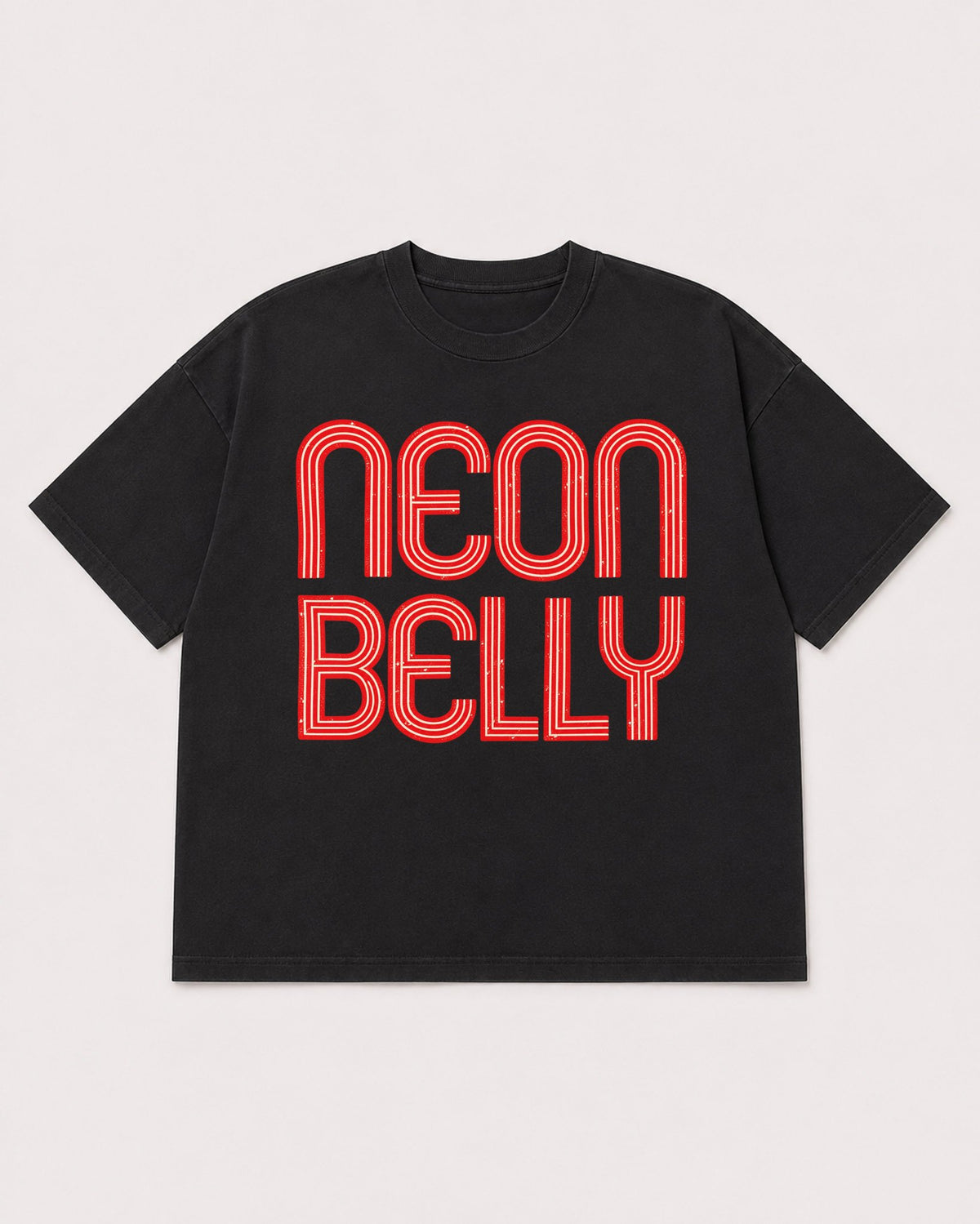 Mockup Boxy Heavyweight Tee Black product