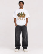 Mockup Boxy Heavyweight Tee White male full-body 05