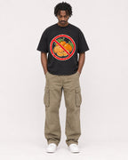 Mockup Boxy Heavyweight Tee Black male full-body 04