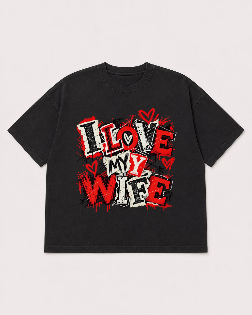 Mockup Boxy Heavyweight Tee Black product
