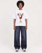 Mockup Boxy Heavyweight Tee White female full-body 14