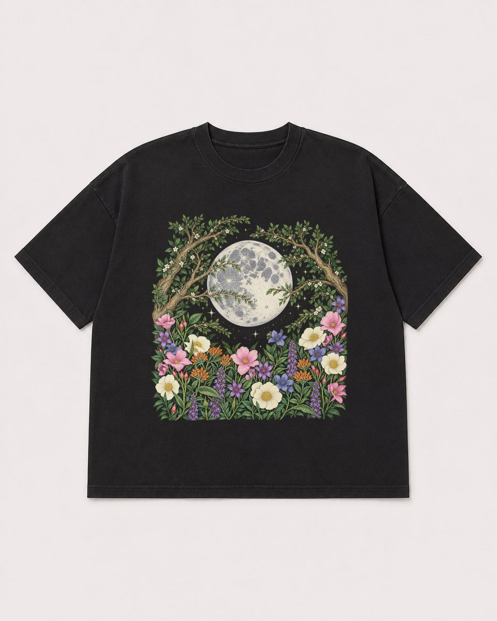 Mockup Boxy Heavyweight Tee Black product
