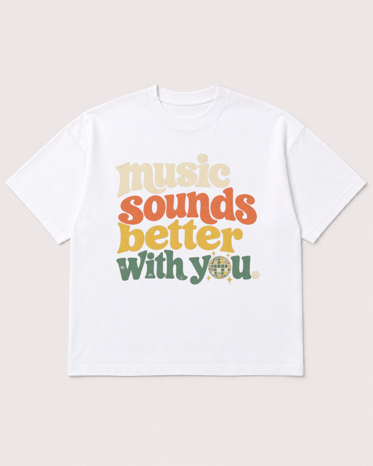 Mockup Boxy Heavyweight Tee White product