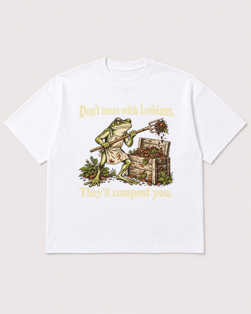 Mockup Boxy Heavyweight Tee White product