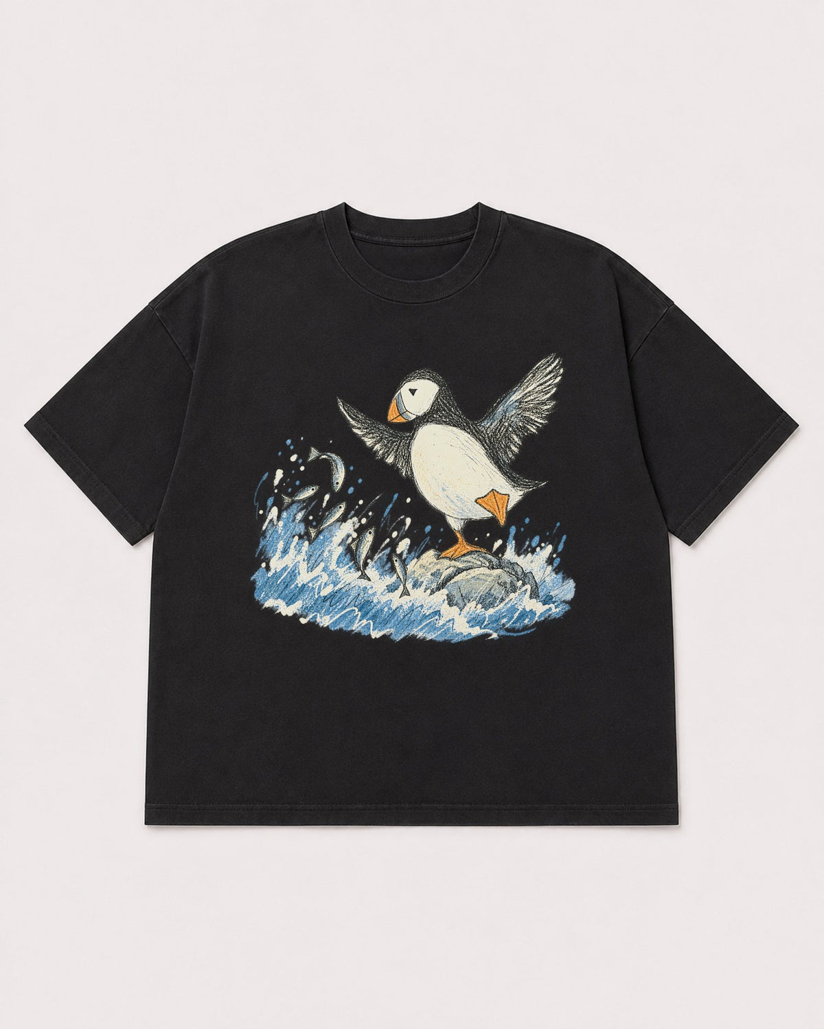 Mockup Boxy Heavyweight Tee Black product