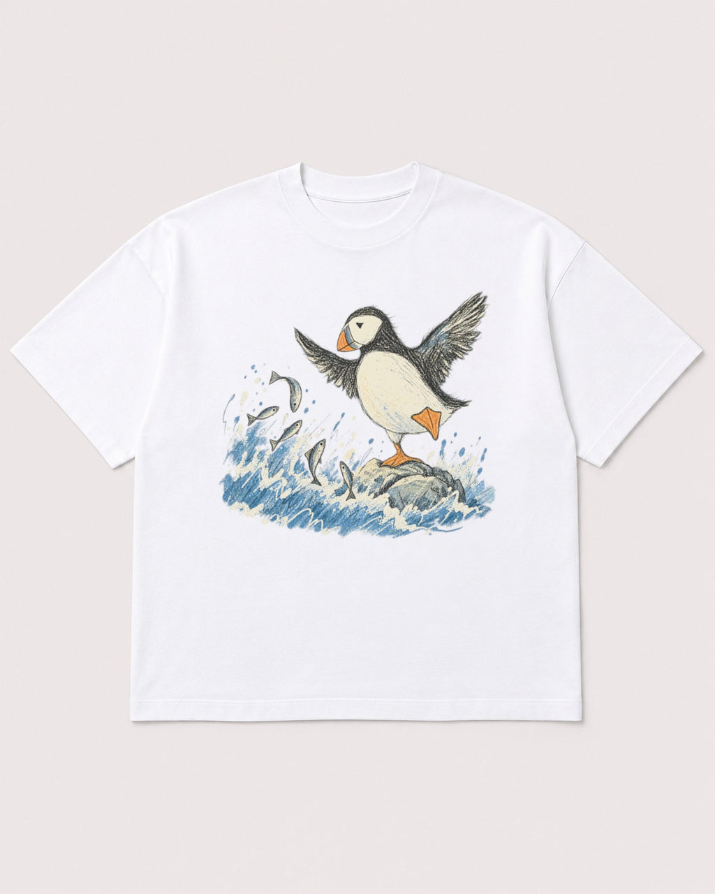 Mockup Boxy Heavyweight Tee White product
