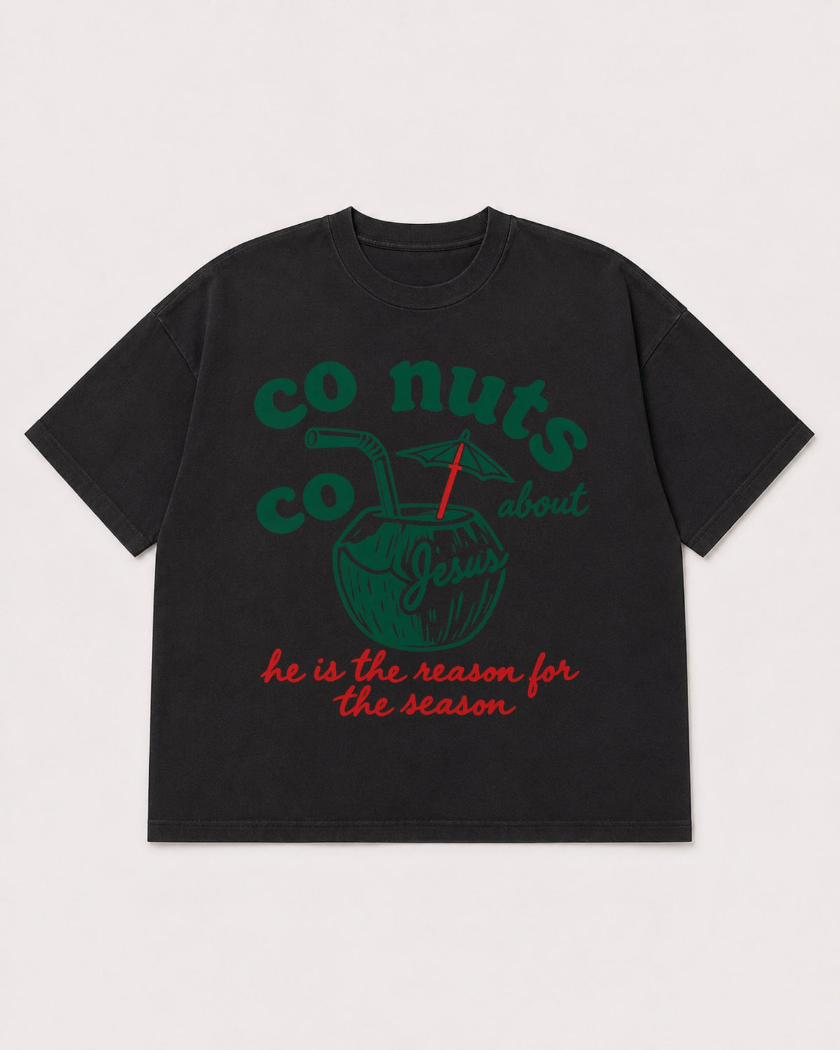 Mockup Boxy Heavyweight Tee Black product