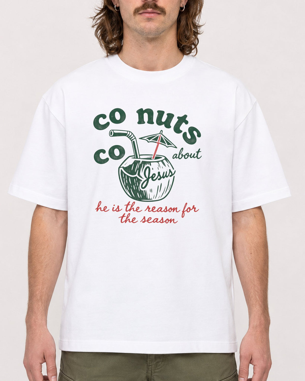 Mockup Boxy Heavyweight Tee White male close-up 49