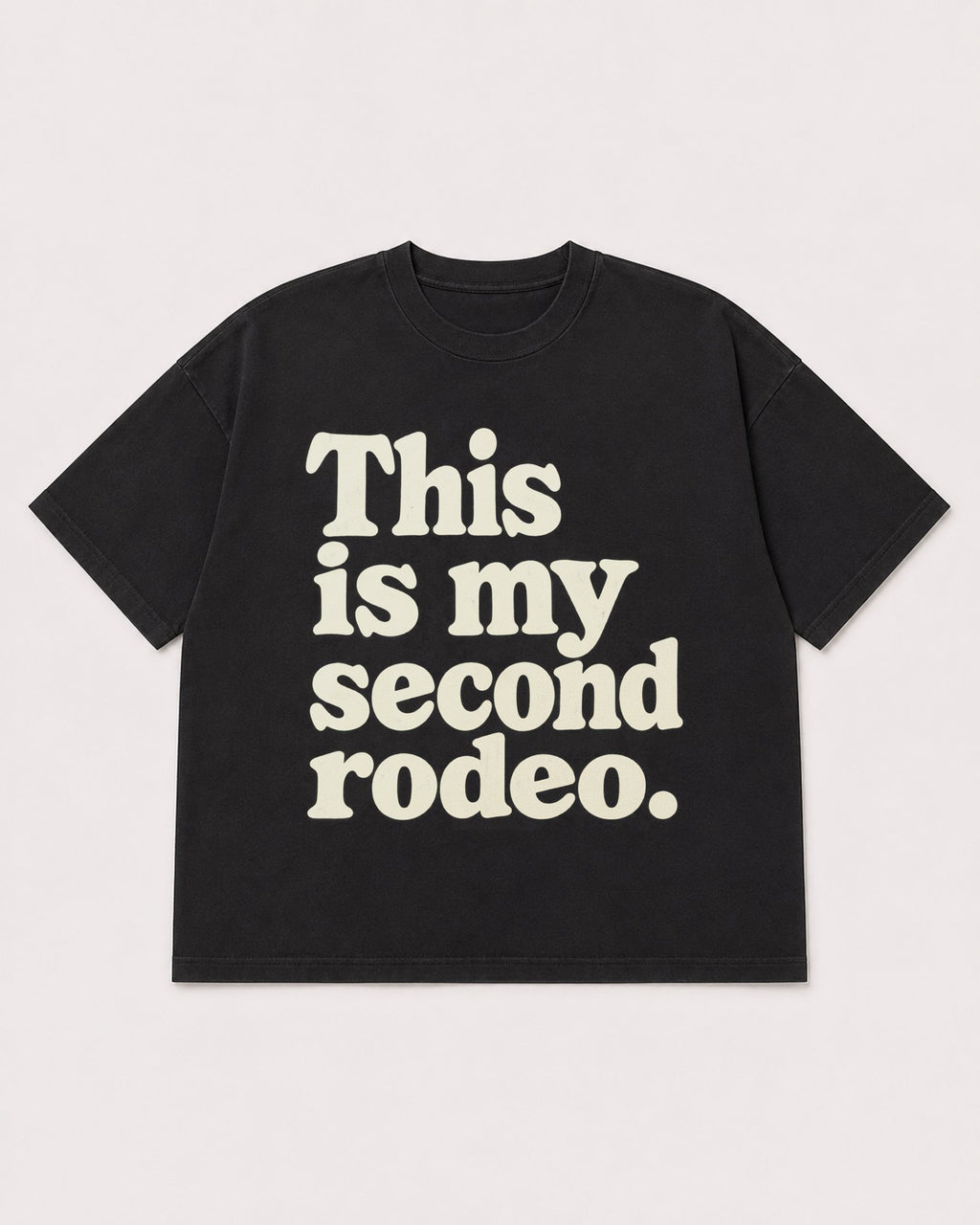 Mockup Boxy Heavyweight Tee Black product