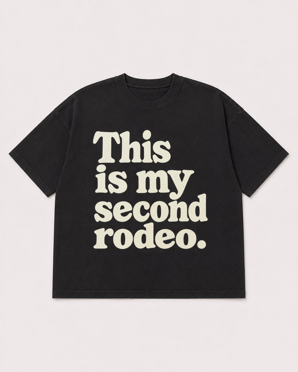 Mockup Boxy Heavyweight Tee Black product