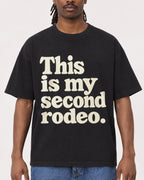 Mockup Boxy Heavyweight Tee Black male close-up 34