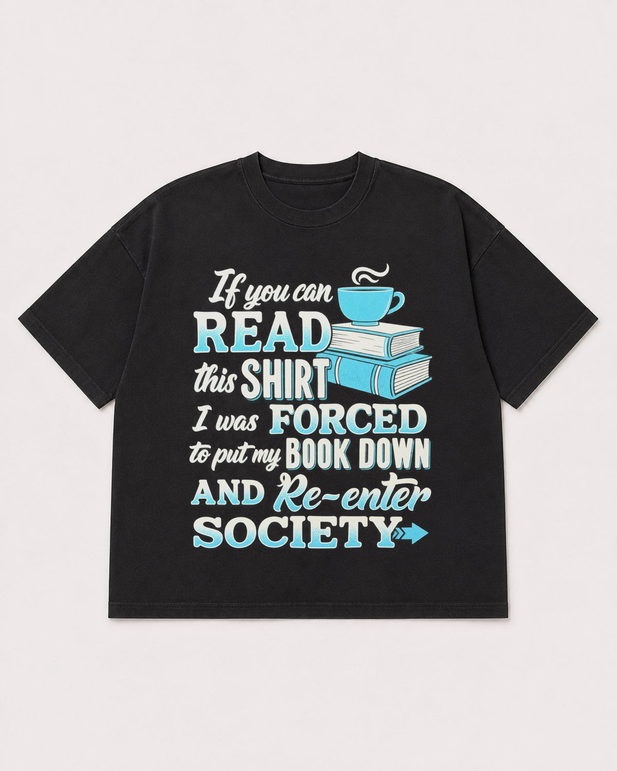 Mockup Boxy Heavyweight Tee Black product