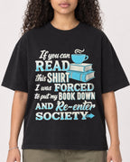 Mockup Boxy Heavyweight Tee Black female close-up 10
