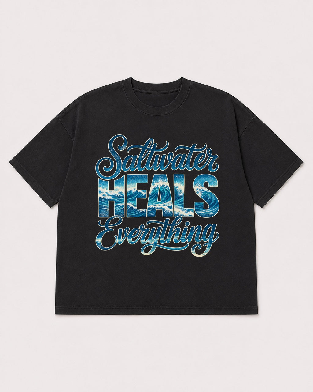 Mockup Boxy Heavyweight Tee Black product