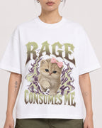 Mockup Boxy Heavyweight Tee White female close-up 12