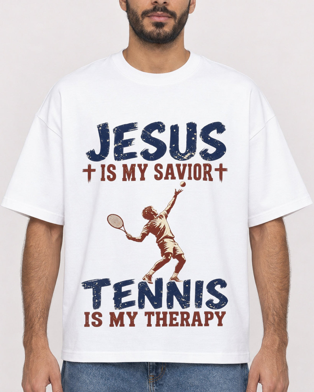Mockup Boxy Heavyweight Tee White male close-up 07