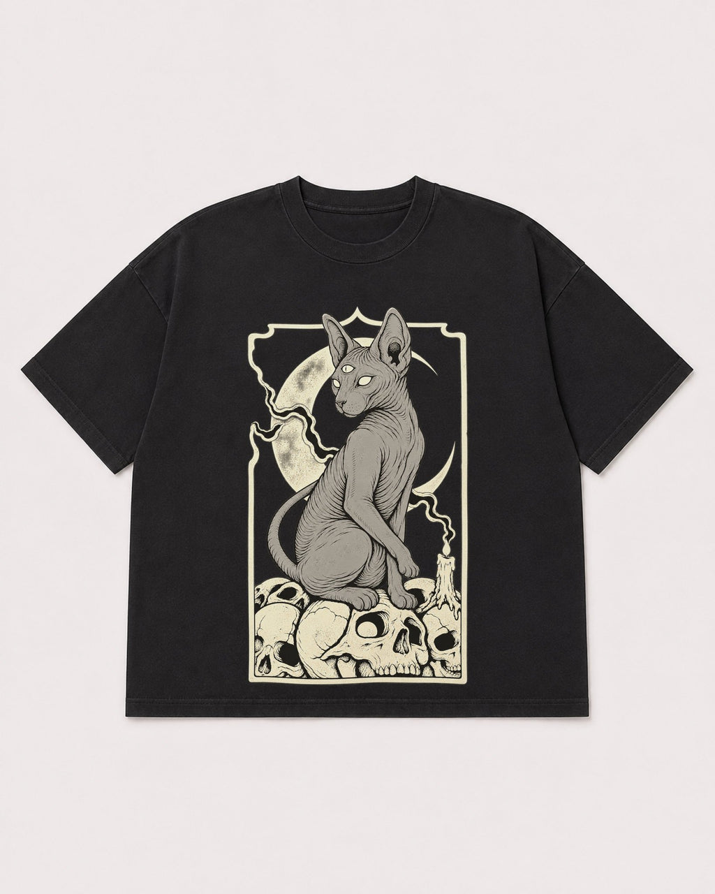 Mockup Boxy Heavyweight Tee Black product