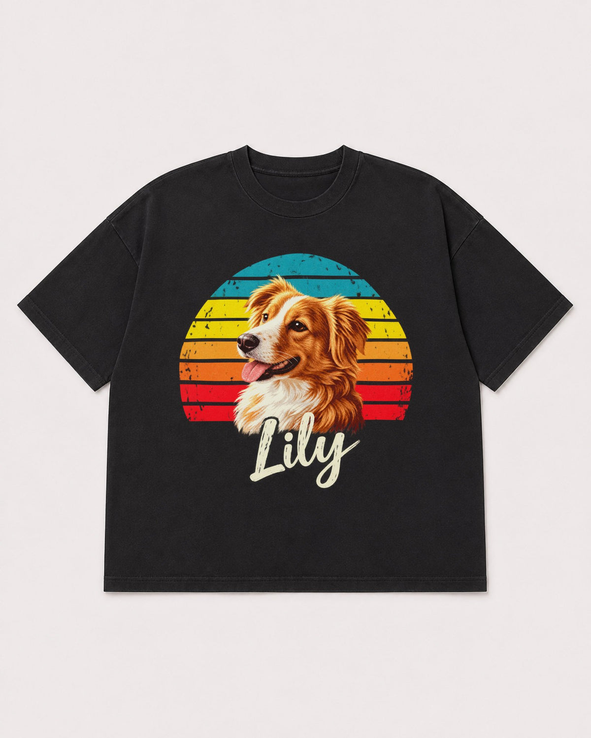 Mockup Boxy Heavyweight Tee Black product