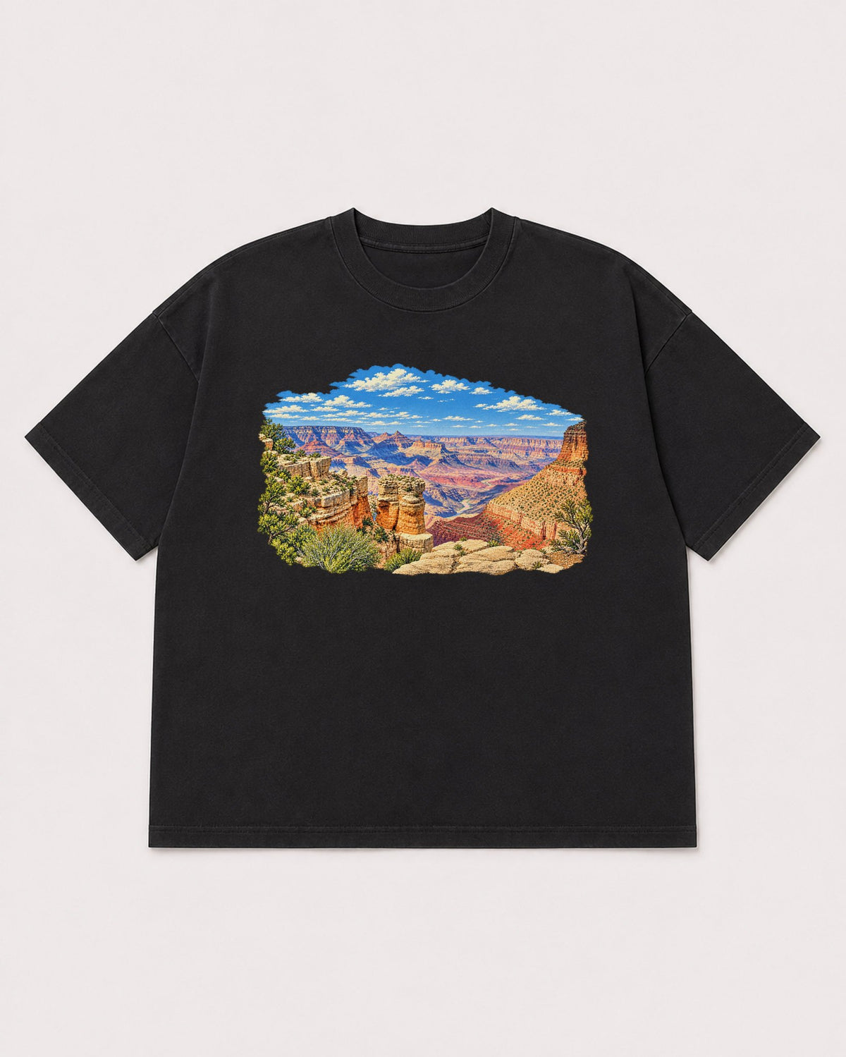 Mockup Boxy Heavyweight Tee Black product