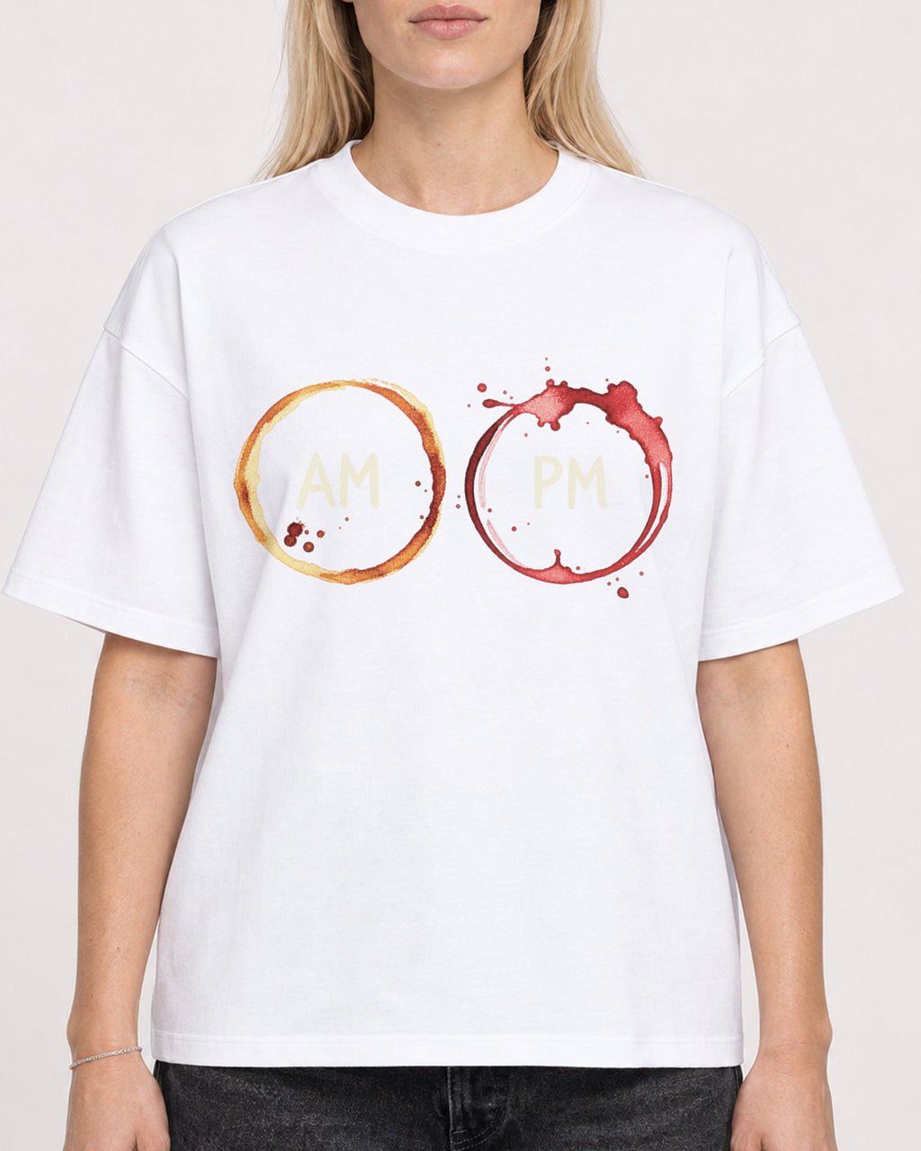 Mockup Boxy Heavyweight Tee White female close-up 08