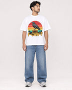 Mockup Boxy Heavyweight Tee White male full-body 02
