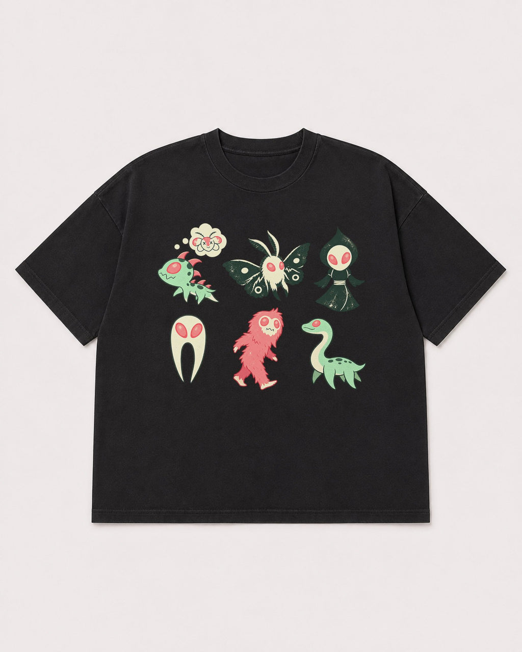 Mockup Boxy Heavyweight Tee Black product