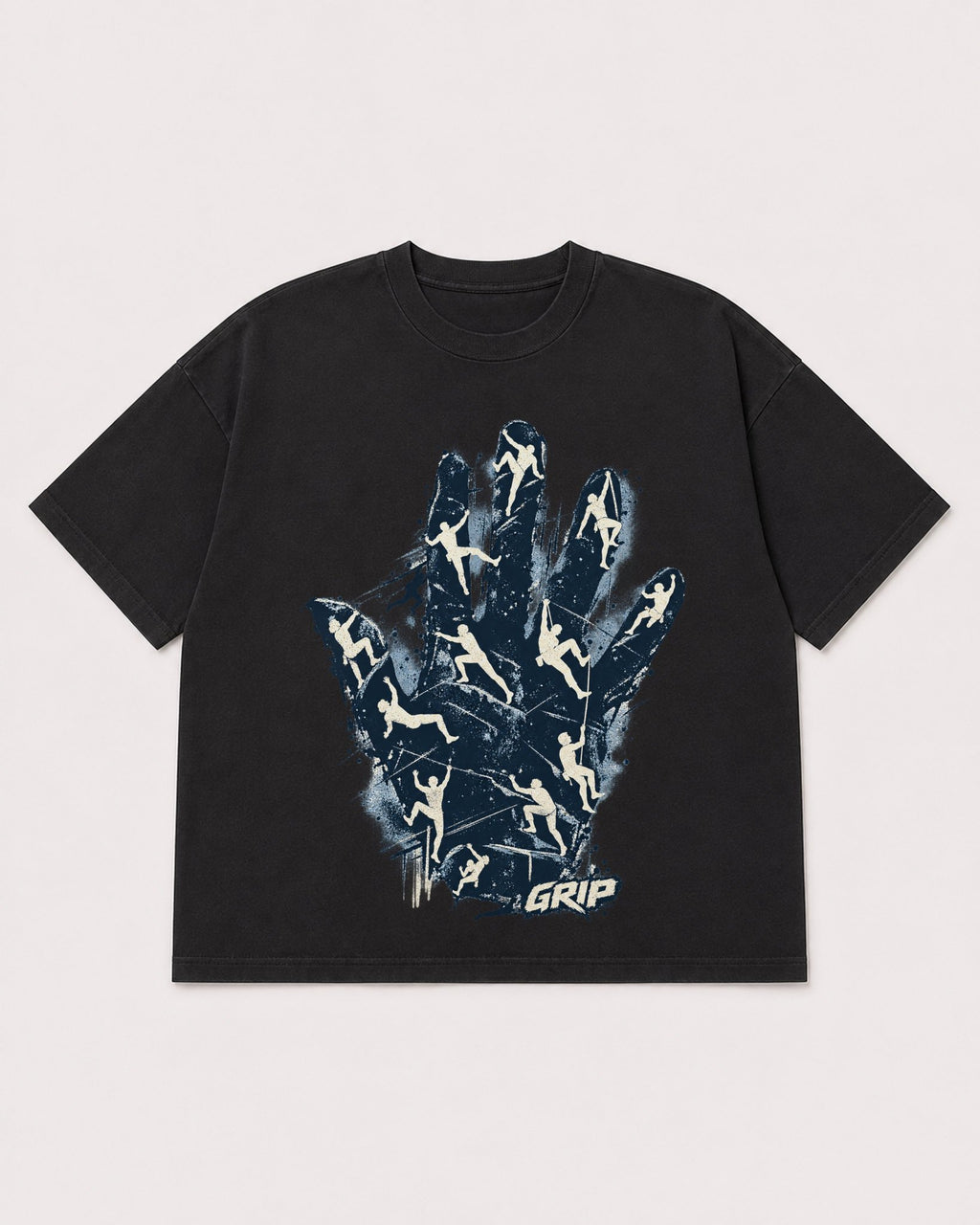 Mockup Boxy Heavyweight Tee Black product