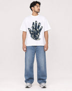 Mockup Boxy Heavyweight Tee White male full-body 02
