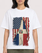 Mockup Boxy Heavyweight Tee White female close-up 22