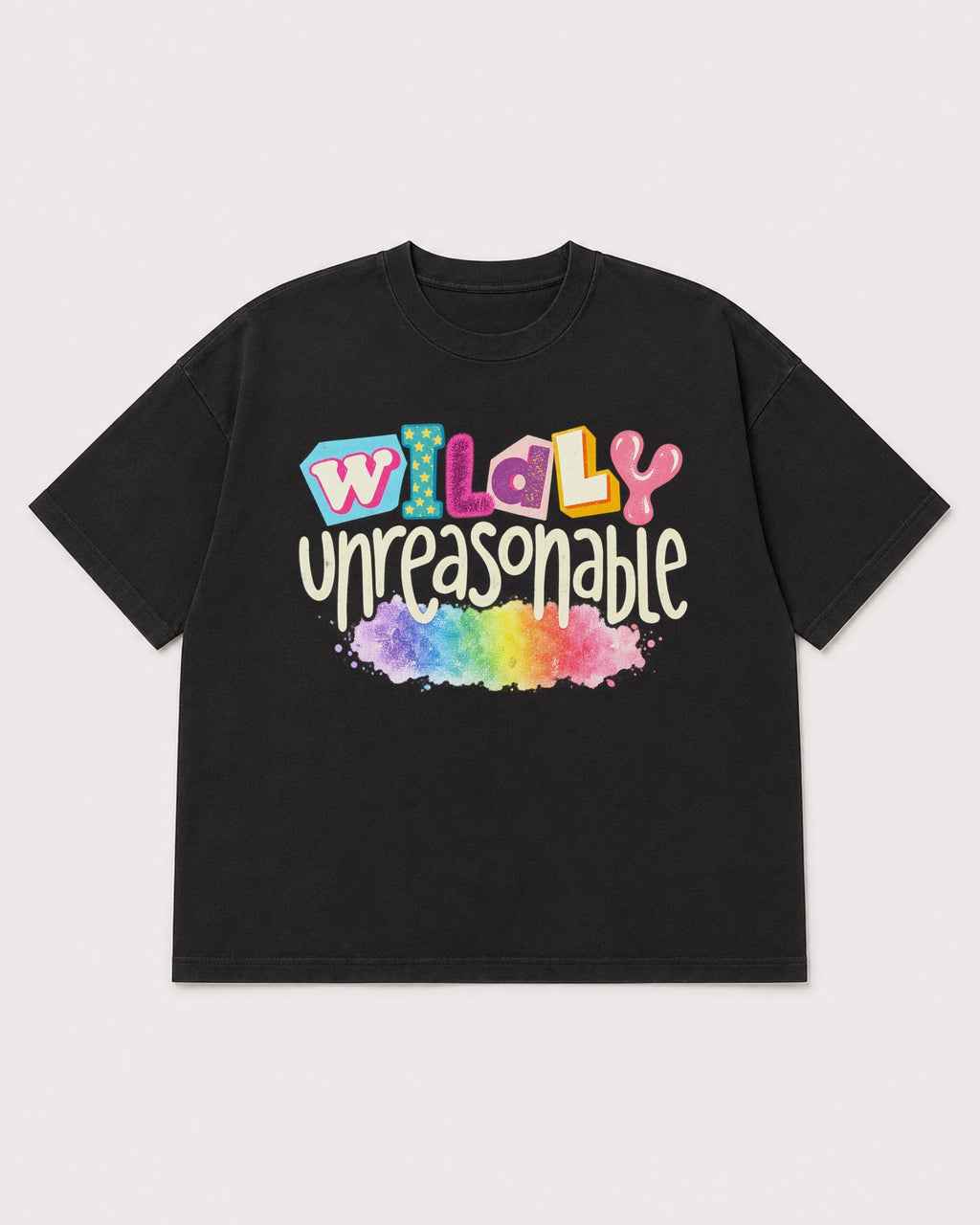 Mockup Boxy Heavyweight Tee Black product